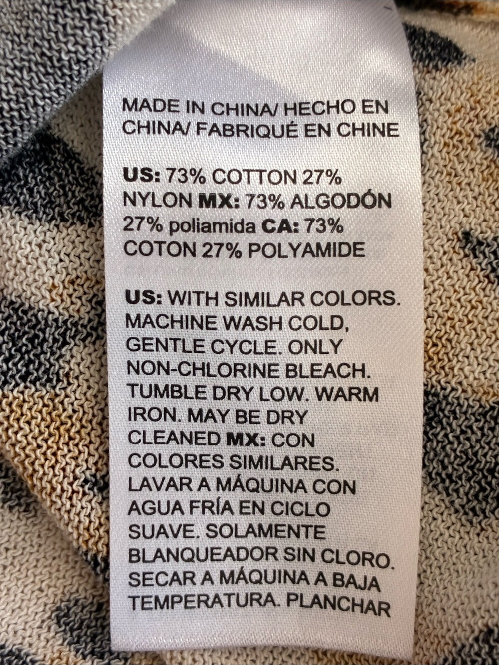 Chico's Leopard Pattern Open Cardigan - Black, Brown, Cream - Picture 5 of 6